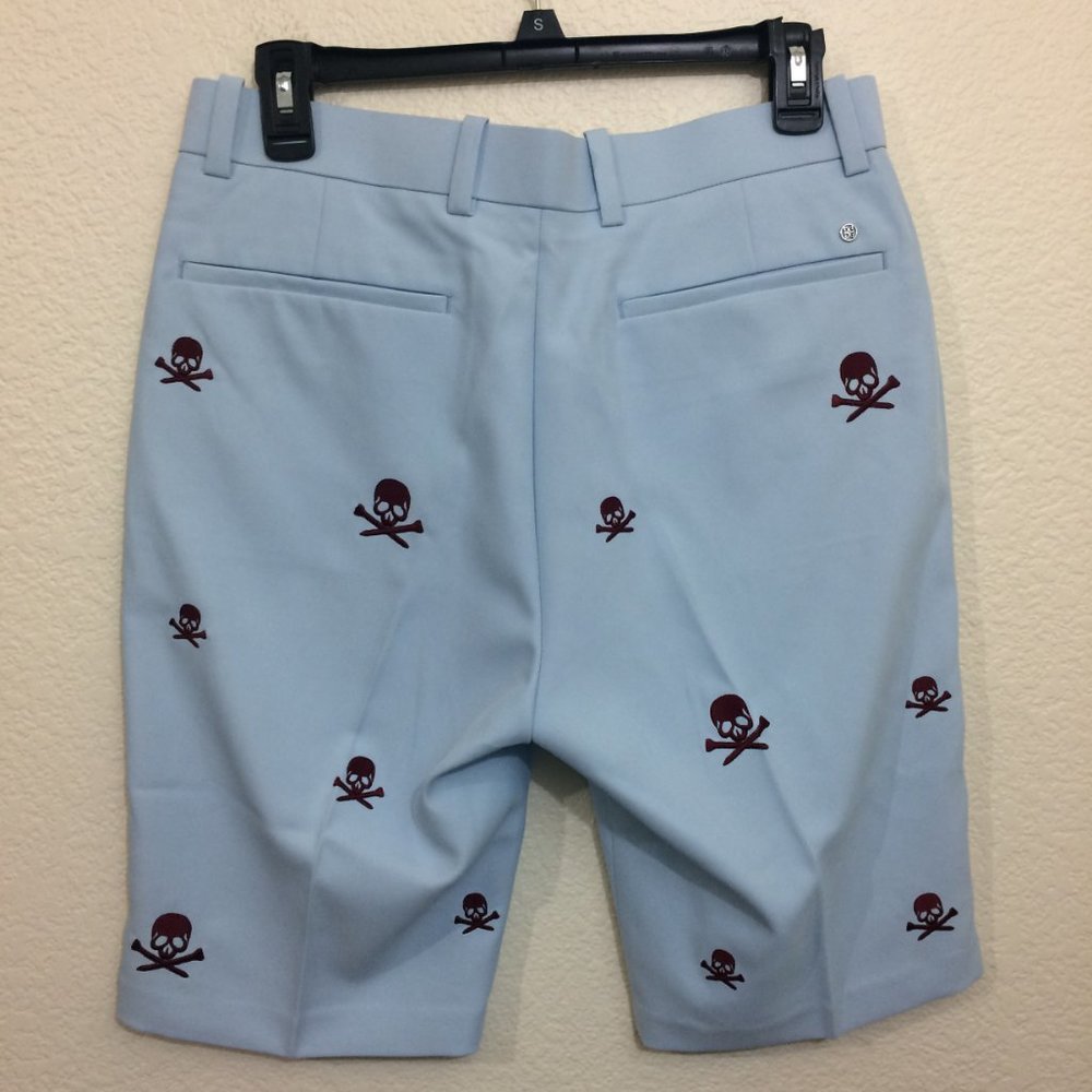 G/FORE Mens Killer Skulls Embroidery Golf Shorts - Picture 5 of 12